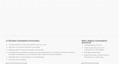 Desktop Screenshot of abbeycremationservice.com